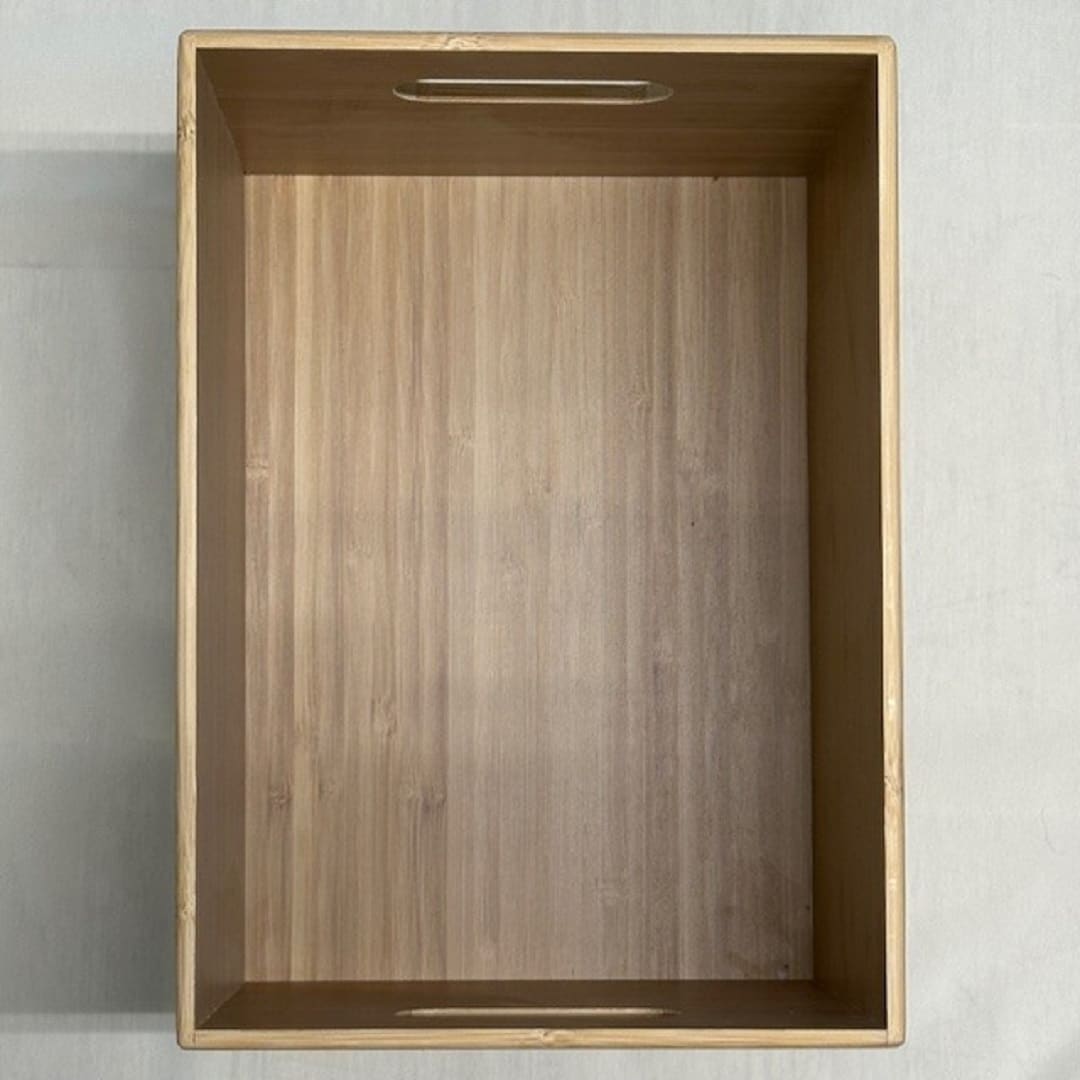 丸由百貨店】すっきりとしたお部屋づくりに｜重なる竹材長方形